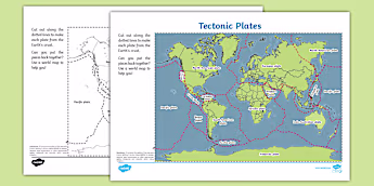 Tectonic Plates Jigsaw Puzzle Activity